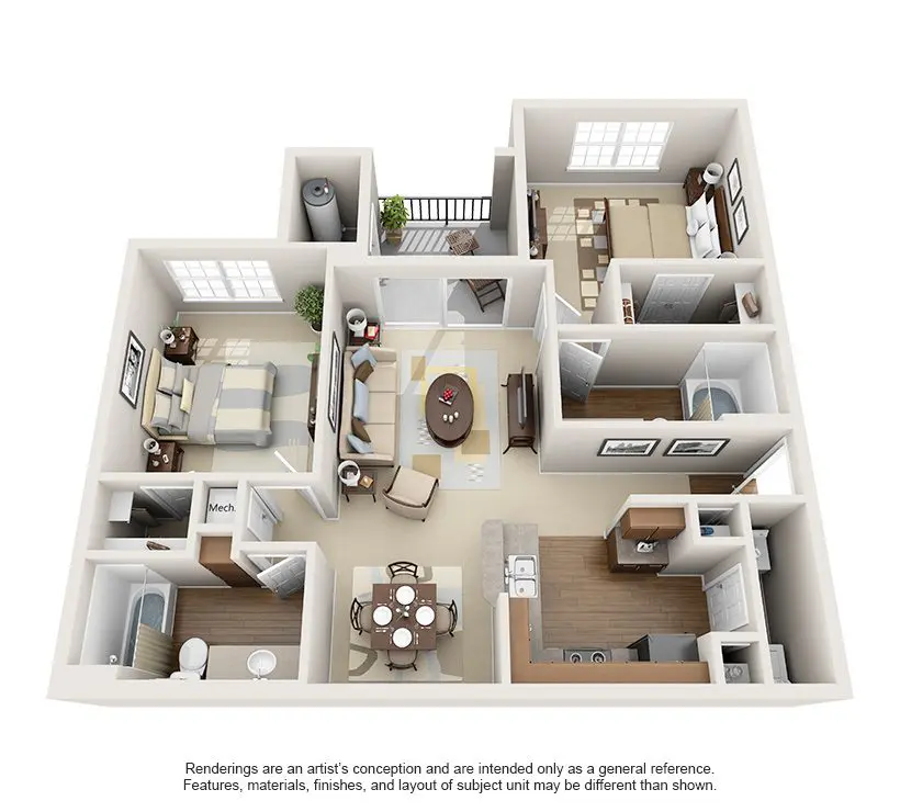 Apartments For Rent TGM Moorefield - Marshall 1
