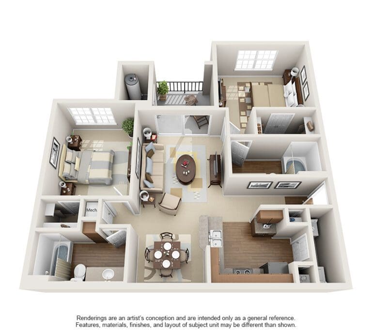 Apartments For Rent TGM Moorefield - Marshall 1 ...